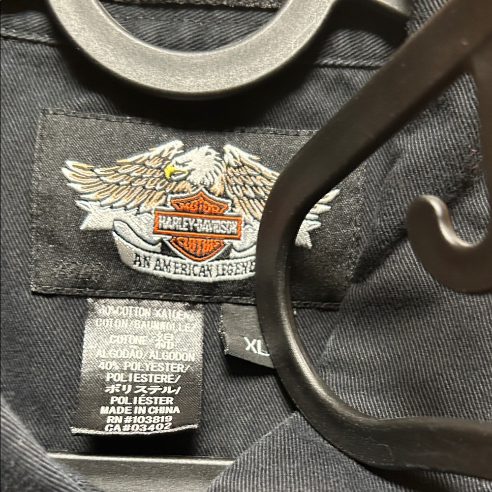 Harley-Davidson Black and Red Riding Shirt - Picture 2 of 3